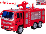 Auto hasiči 19cm striekajúce vodu na zotrvačník