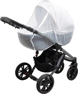 Luxus-Moskitonetz mit Reißverschluss für Kinderwagen New Baby weiß