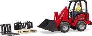 BRUDER 02191 Încărcător compact Schaffer cu figurină si accesorii