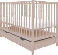 Detská postieľka so šuplíkom New Baby BASIC kašmírová