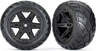 Traxxas koleso 2.8", disk RXT čierny, pneu Anaconda (2WD zadné) (2)