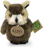 Plyšový vták sova/výr 13 cm ECO-FRIENDLY
