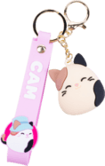 Squishmallows FIZZ Prívesok na kľúče - Kocúr Cam