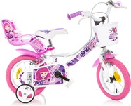 Dino Bikes - Detský bicykel 12" 124RSN-05FY Fairy - biely