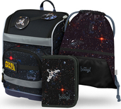 BAAGL SADA 3 Zippy Plus Pixel Space: aktovka, peračník, vrecko