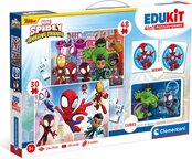 EDUkit - Spidey e i suoi fantastici amici 4 in 1 (memory, 48 + 30 puzzle, 6 cubi)