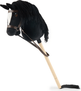 Bieco - Hobby Horsing su bastone - cavallo nero, taglia S