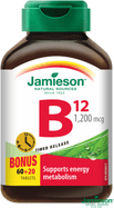 Jamieson Vitamina B12 metilcobalamina 1200mcg de liberación prolongada 80 tabletas