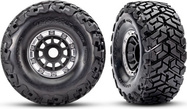 Traxxas koleso 2.2/3.2", disk čierny/polomatný beadlock, pneu Maxx Slash belted (pár)