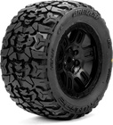 Pro-Line koleso 1:16 s pneu Jaeger, disk Split Six čierny 12mm (2): Arrma Mini Kraton
