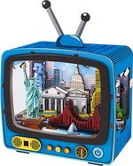 2Kids Toys 3D drevená skladačka Retro TV New York