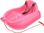 Plastové sánky s operadlom Baby Mix MINI ružové