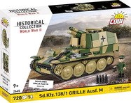 Cobi 2665 World War II Sd.Kfz. 138/1 GRILLE Ausf. M, 1:28, 724 k, 1 f