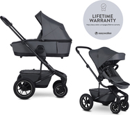 EASYWALKER Kombikinderwagen Harvey5 Premium 2-in-1 Mineral Grey LITE AIR