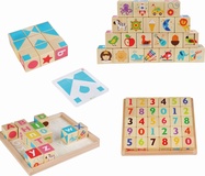 Lucy &amp; Leo 262 Intelligente Würfel - englisches Alphabet - multifunktionales hölzernes edukatives Se