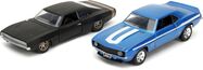 Schnell und wütend Twin Pack Chevrolet Camaro 1969 und Dodge Charge Wide Body 1968, 1:32 Wave
