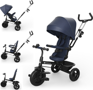 KINDERKRAFT Tricycle Aston 2 Plus Navy, 9m+