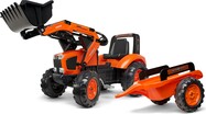 Falk šliapací traktor 2060AM Kubota s nakladačom a vlečkou