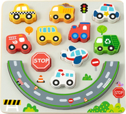 2Kids Toys Puzzle de echilibru City 2 în 1
