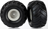 Traxxas koleso 1.5/2.2", disk sivý, pneu Terra Groove (pár)