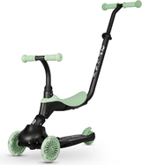 QPLAY Kolobežka / odrážadlo Sema Evo s LED svetlami Jade Green, vek 1 - 6 rokov, do 50 kg