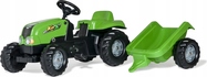 Rollytoys Šliapací traktor Rolly Kid s vlečkou - zelený