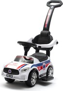 Detské odrážadlo so zvukom a vodiacou tyčou Baby Mix AMBULANCE biele