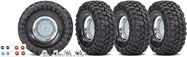 Traxxas koleso 1.9", disk chrómovaný, pneu Canyon Trail (4)