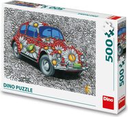 Puzzle Maľovaný VW Chrobák 500 dielikov