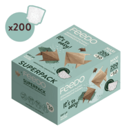 FEEDO Plienky jednorázové Maxi (od 7 do 14 kg), 200 ks, mesačné balenie