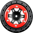 Pro-Line disk 2.2/3.0" Split Six zadný H12 červeno-čierny (2)