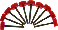 Skrutka M2x19mm s plastovou hlavou červená (10)