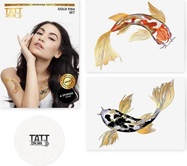 TATTonMe Metalické tetovačky pre ženy Ryby sada Gold