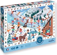 SENTOSPHERE Detské puzzle Hľadaj a nájdi Zimné športy 100 dielikov