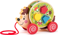 Woody Zieh-Igel mit Steckspiel - Waldtiere