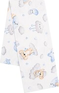 Flanelová plienka s potlačou New Baby koala modrá 70x80