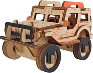 Woodcraft Drevené 3D puzzle Jeep