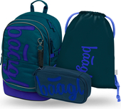BAAGL SET 3 Core Logo blu: zaino, astuccio, sacchetto GRS