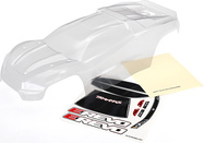 Traxxas каросерия E-Revo прозрачна, стикери