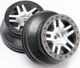 Traxxas disk 2.2/3.0" SCT Split-Spoke saténový-čierny (2) (2WD predné)