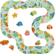 Janod Hračka do vody Mäkké obrázkové puzzle Podmorská dráha