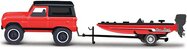 Maisto - Design Tow &amp; Go, 1966 Ford Bronco Trailer with Bass Boat, 1:64