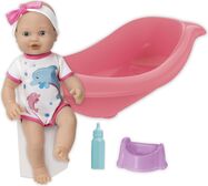 Set păpușă care face pipi cu vană 41cm
