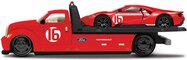 Maisto Flatbed - 2022 Ford GT Heritage Edition, červený, s číslom 16, 1:64