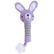 Iepuraș babyted zornăitoare / jucărie de dentiție pluș 25cm mov