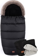 PETITE&amp;MARS Fusak 4v1 Comfy Forever Black + rukávník Jasie Ink Black