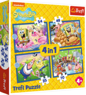Trefl Puzzle 4v1 SpongeBobs Unterwasserleben