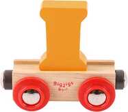 Bigjigs Rail Wagon hölzerne Eisenbahnschienen – Buchstabe I