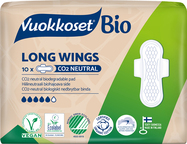 VUOKKOSET BIO Pads mit langen Flügeln (10 Stück)