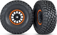 Traxxas kolo 3.2/2.2", disk Method Racing oranžový, pneu Baja KR3 (2)